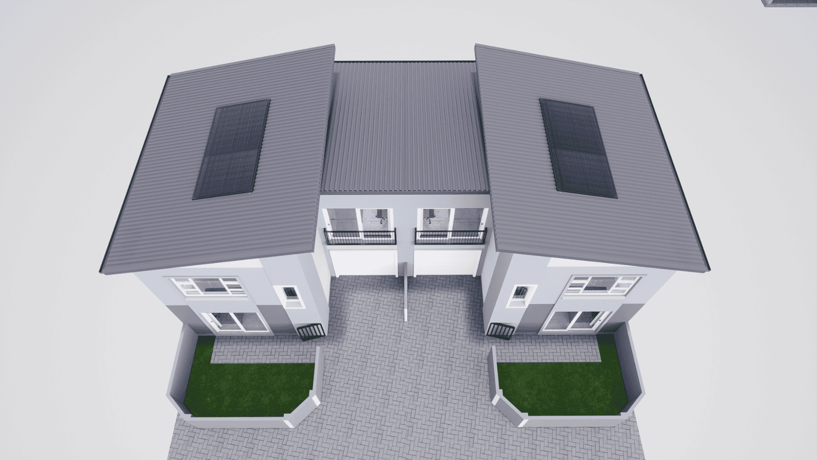 Type B 3D Floor Plan Roof