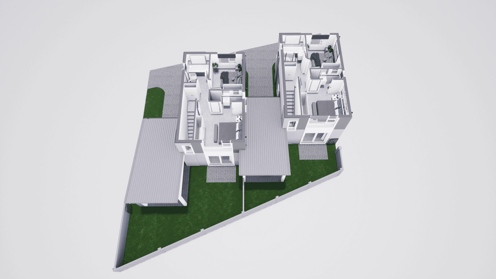 Type C 3D Floor Plan Upstairs
