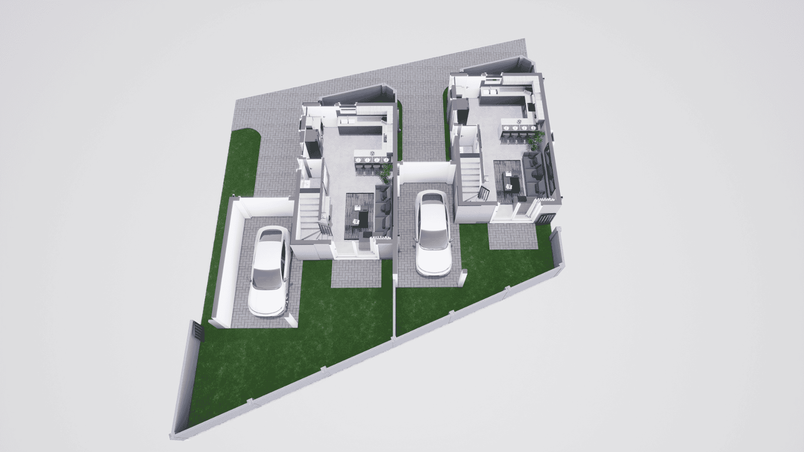 Type C 3D Floor Plan Downstairs