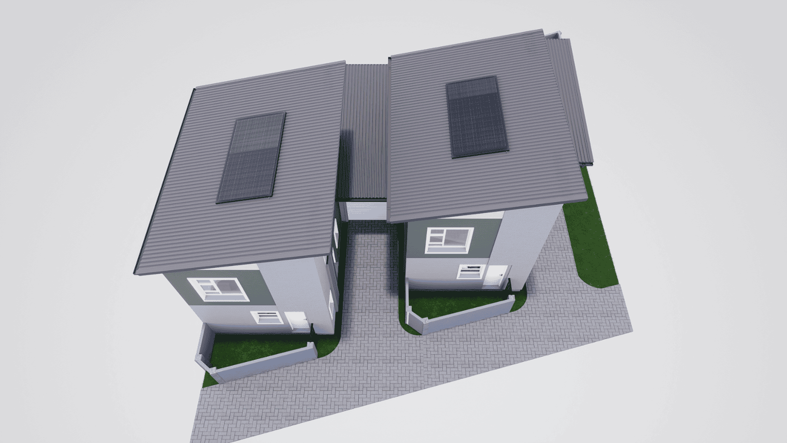 Type C 3D Floor Plan Roof